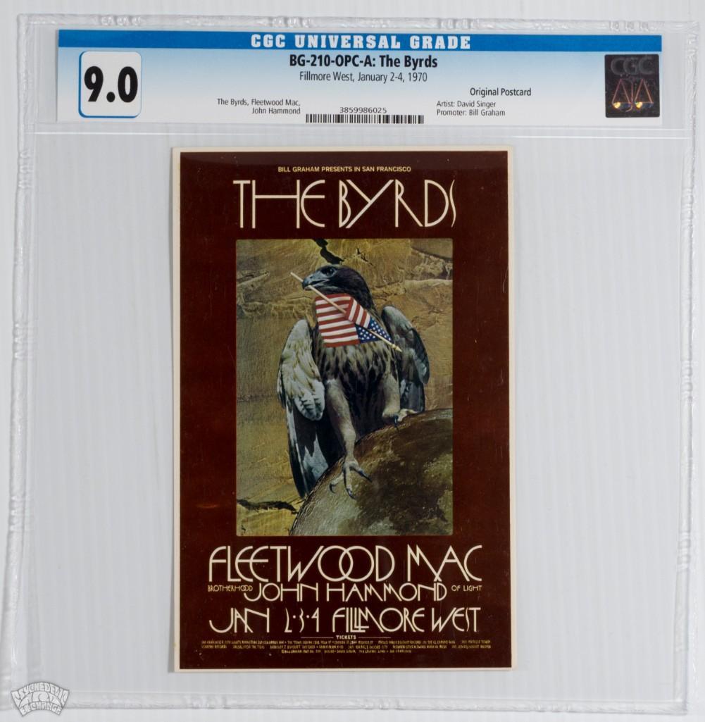 1970 BG-210 The Byrds Fillmore West Postcard 9 (1 of 2)