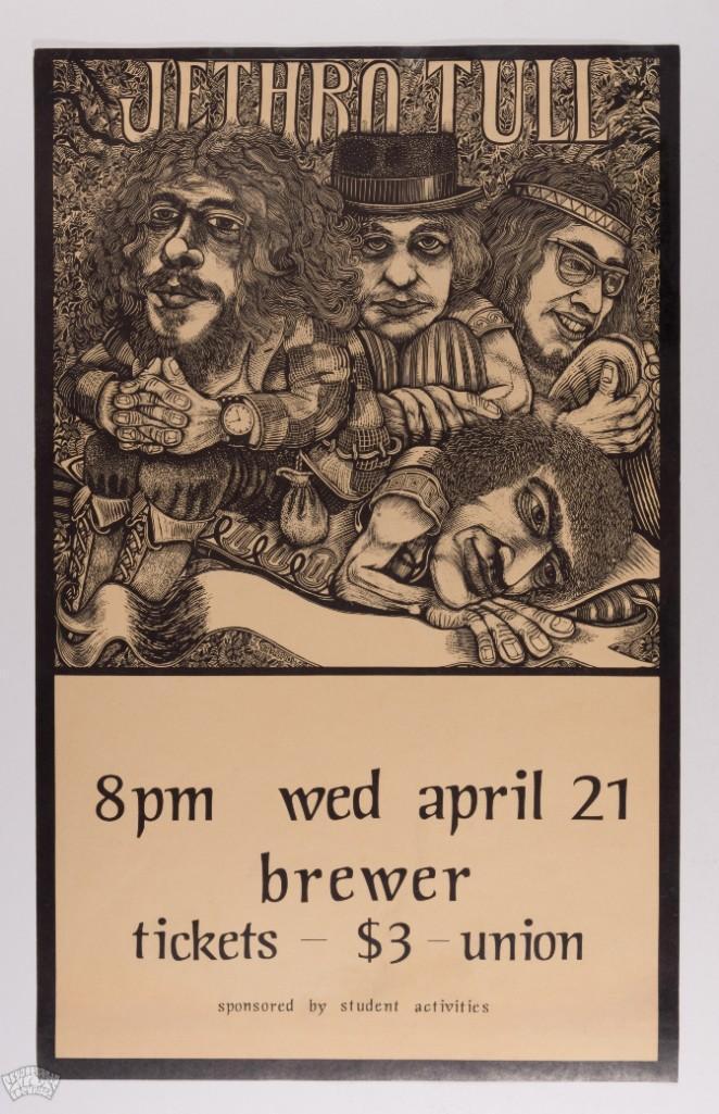 1971 Jethro Tull Brewer Field House Missouri Poster (1 of 2)