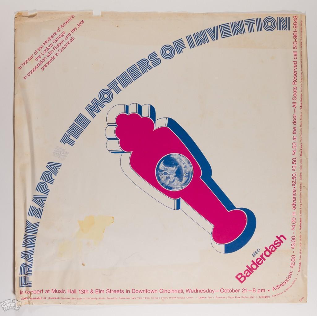 1970 Frank Zappa Mothers of Invention Cincinnati Poster (1 of 2)