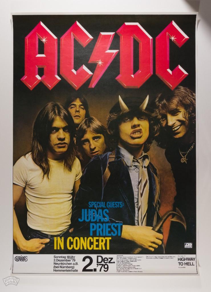 1979 AC/DC Hemmerleinhalle Germany Poster (1 of 2)