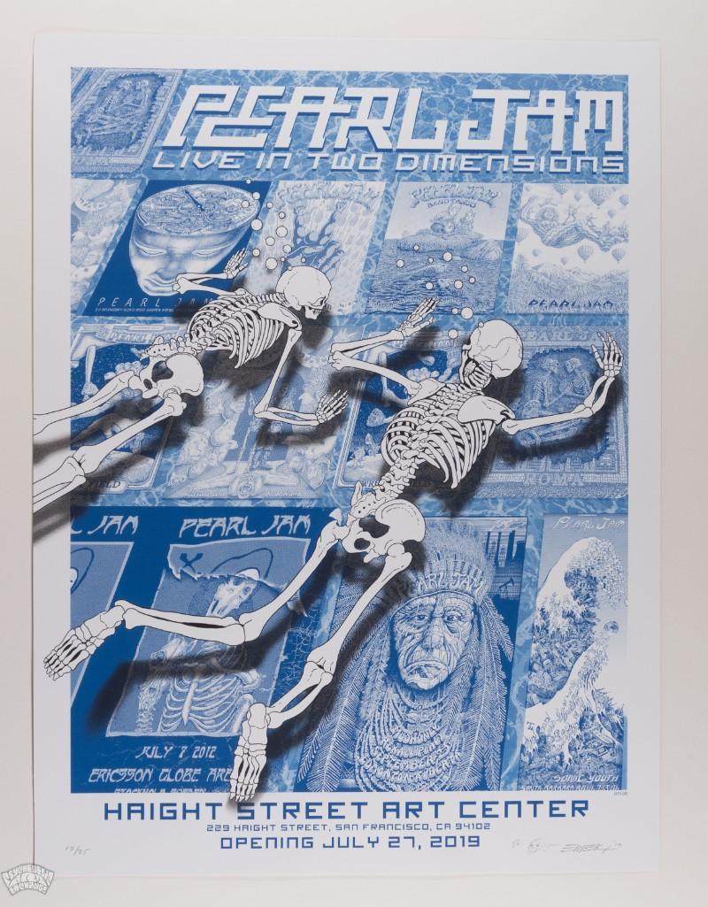 2019 EMEK Pearl Jam Live In Two Dims Signed LE Poster (1 of 2)