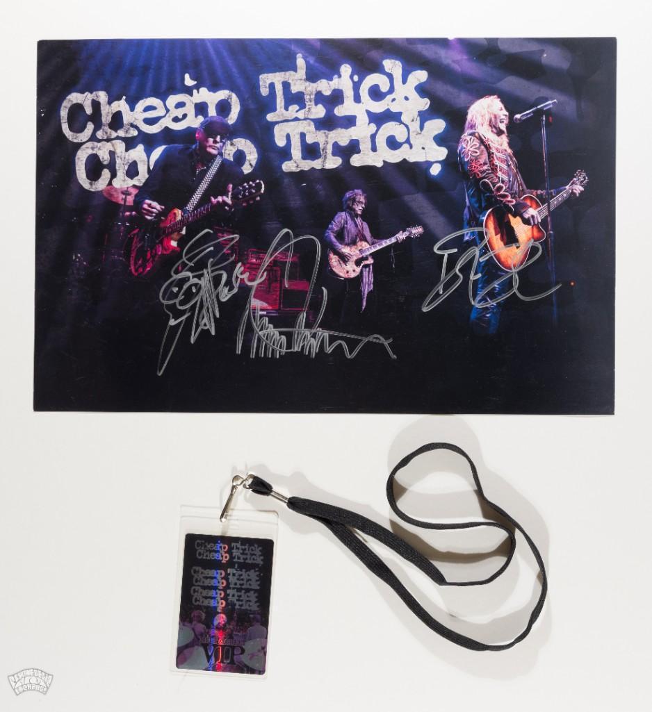 Cheap Trick Band Signed Photo with VIP Meet Greet Pass (1 of 2)