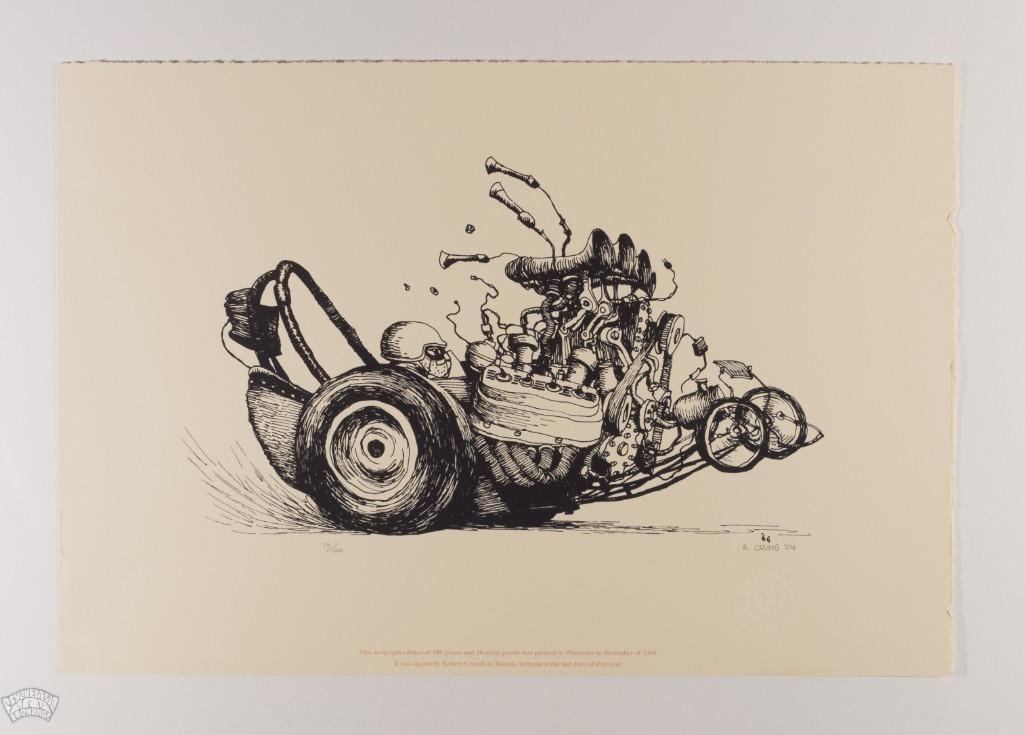 2004 R Crumb Dragster Serigraph Signed LE Poster (1 of 2)