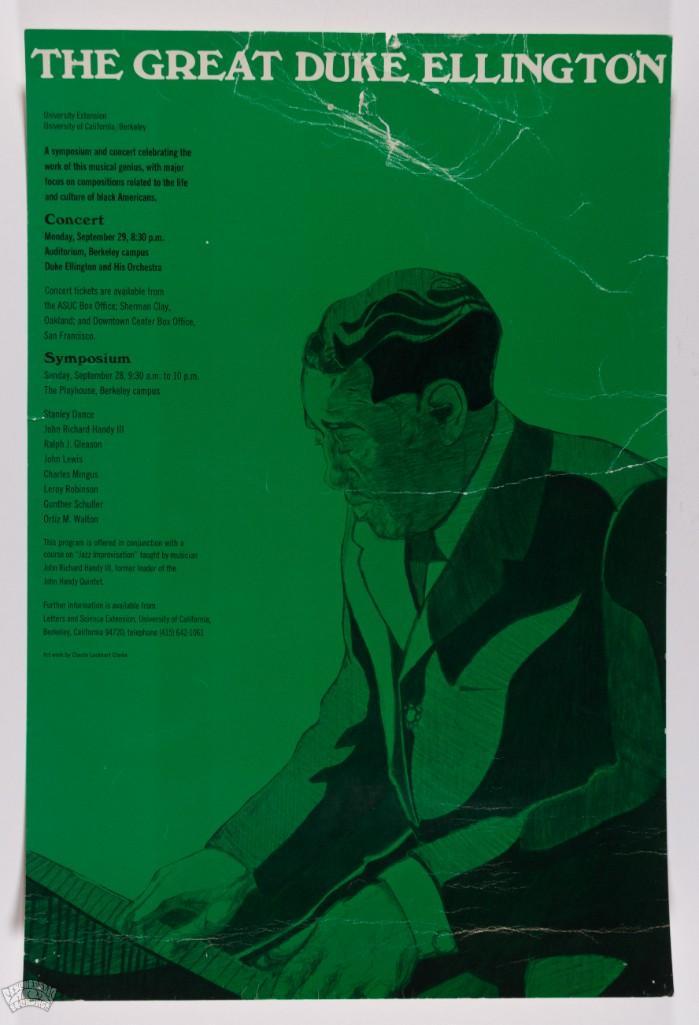 1969 Duke Ellington UC Berkeley Auditorium Poster (1 of 2)