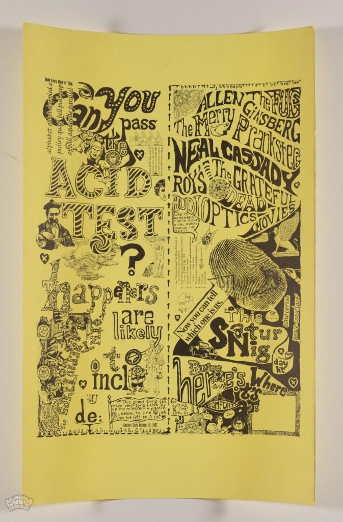 1987 AOR-2.4 Can You Pass The Acid Test RP Poster (1 of 2)