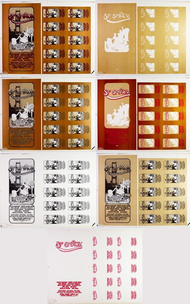 Lot of 7 AOR-4.49 SNACK Kezar Progressive Proof Posters (1 of 14)