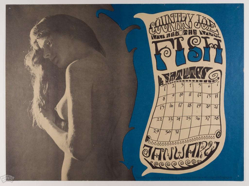 1967 Country Joe January Calendar Poster (1 of 2)