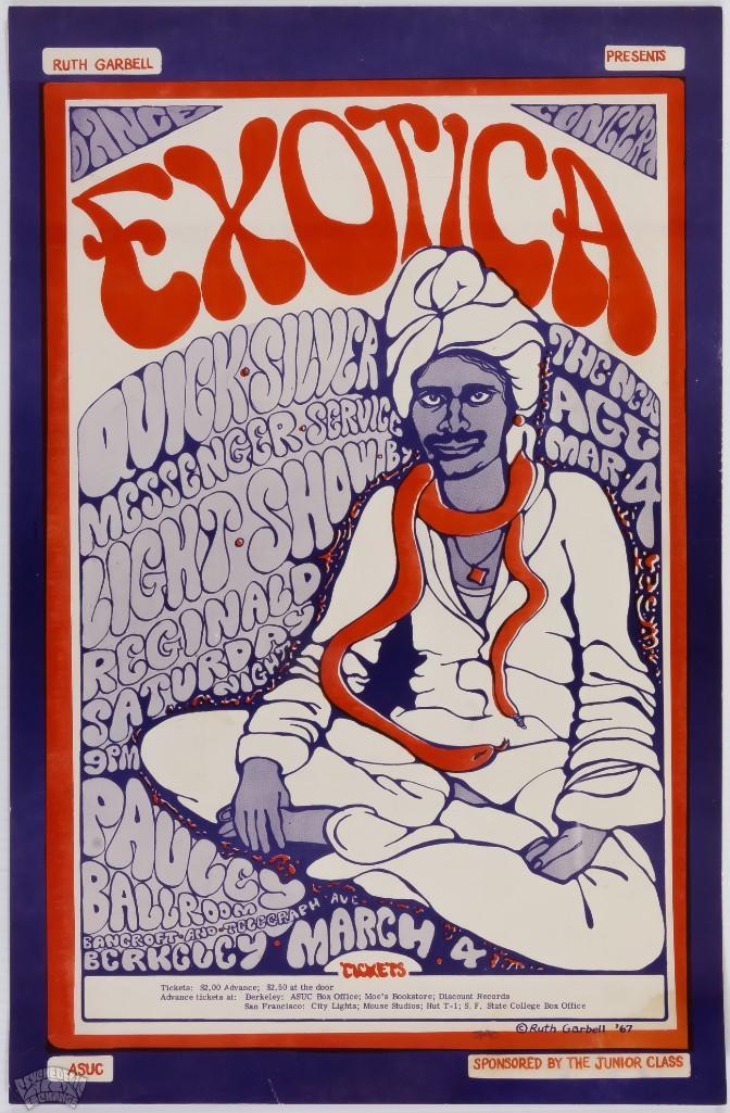 1967 Quicksilver Pauley Ballroom Berkeley Poster (1 of 2)