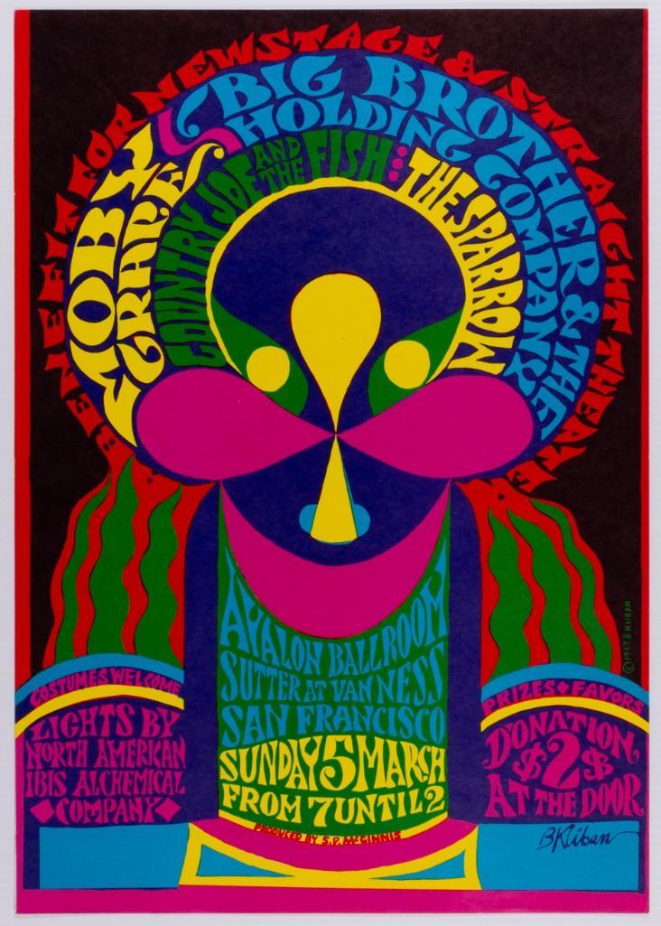 1967 Big Brother Newstage Benefit Avalon Poster (1 of 1)
