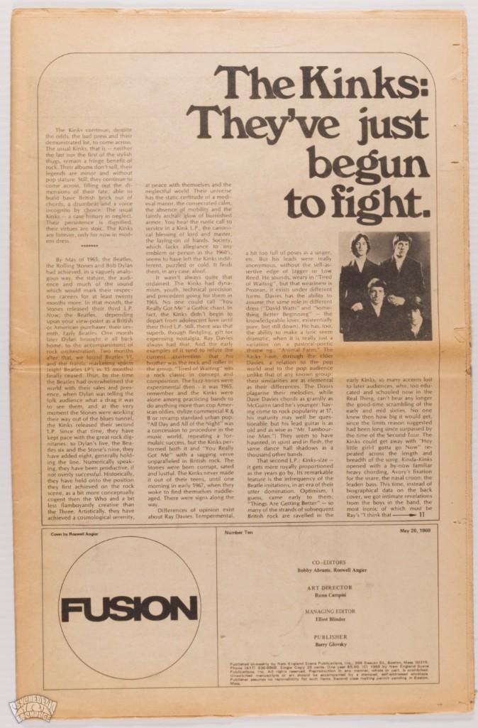 1969 Fusion Magazine Number 10 Tabloid (1 of 2)