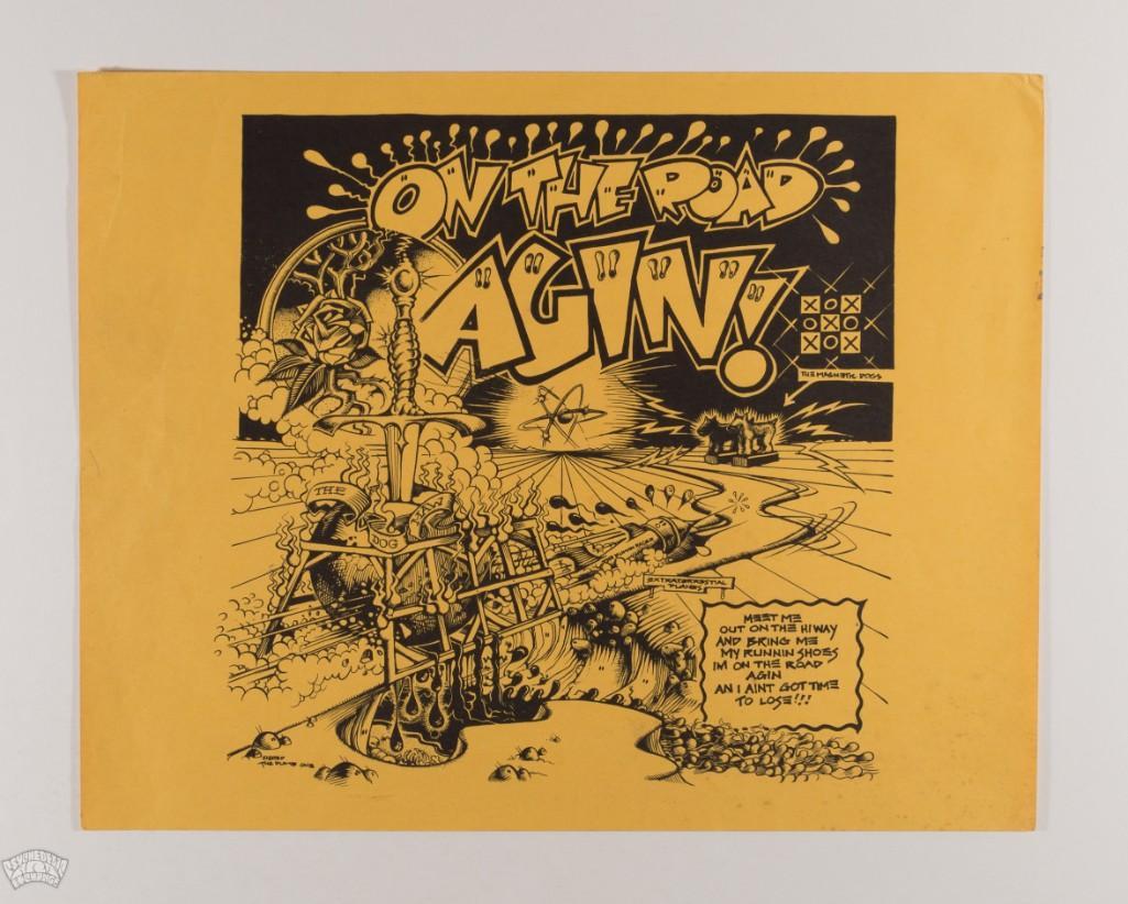 1970 Rick Griffin On The Road Agin! Proof RP Poster (1 of 2)