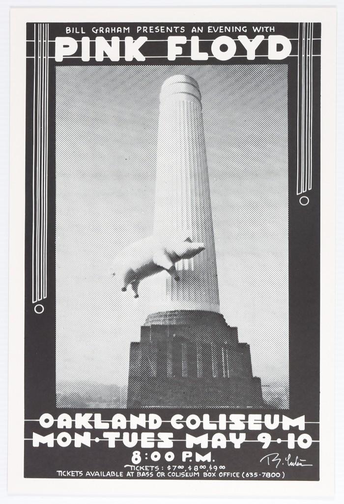 1977 Pink Floyd Oakland Coliseum Signed Poster (1 of 1)