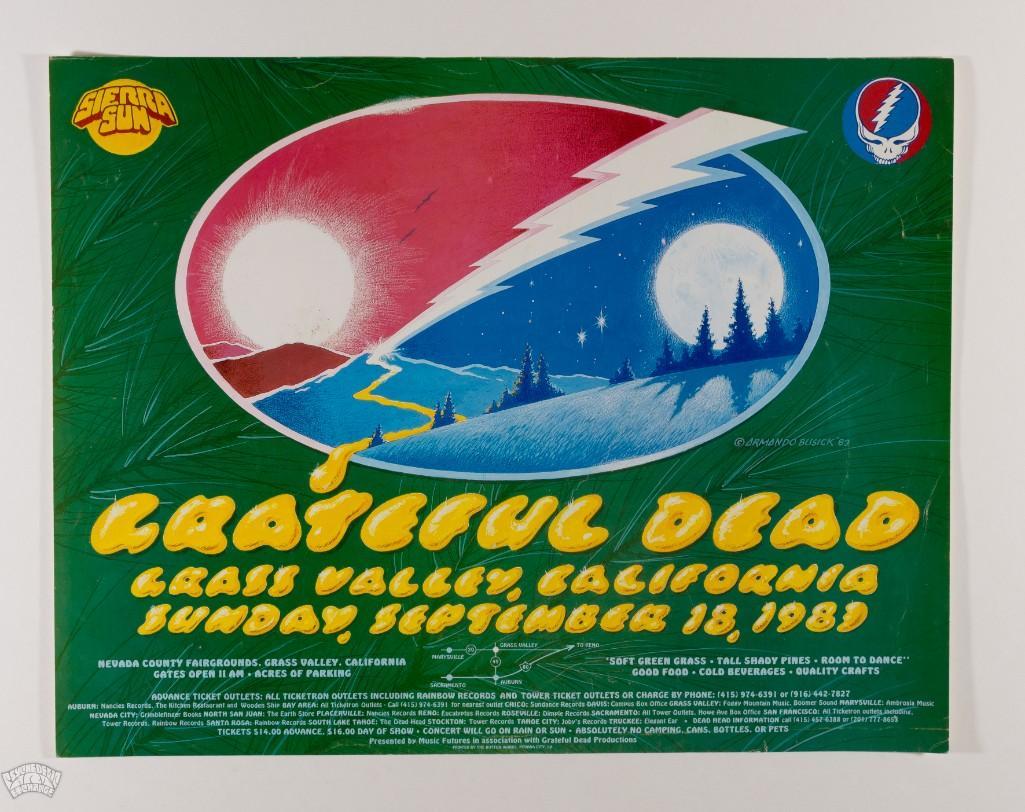 1983 Grateful Dead Grass Valley Poster (1 of 2)