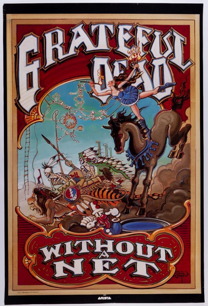 1990 Grateful Dead Without A Net Promo Poster (1 of 1)