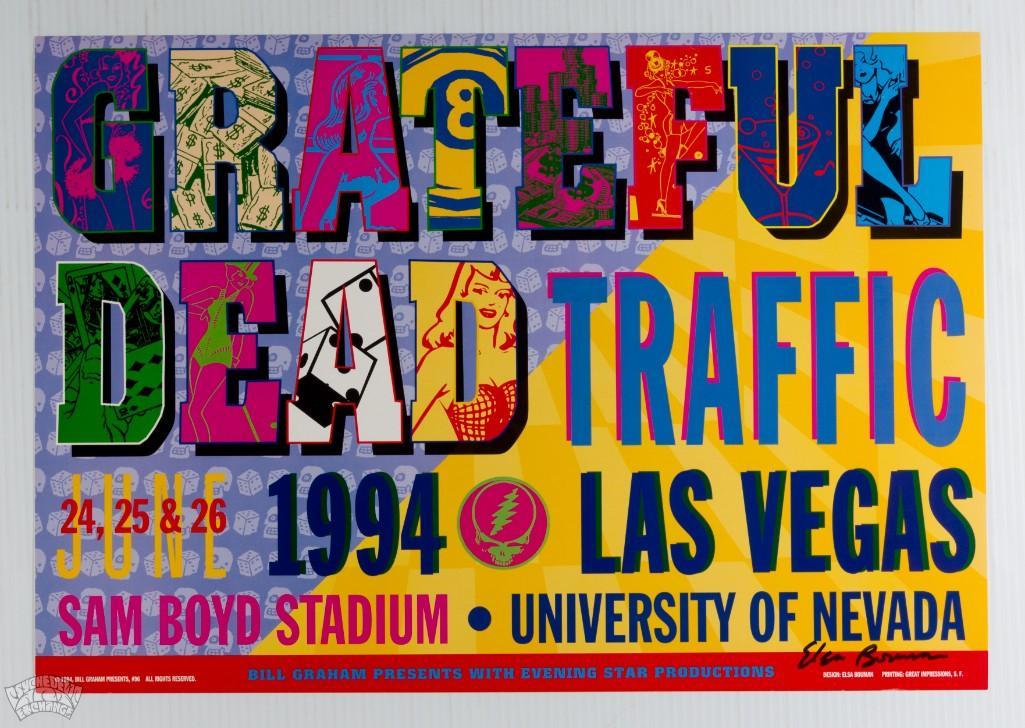 1994 BGP-96 Grateful Dead Traffic Las Vegas Poster (1 of 1)