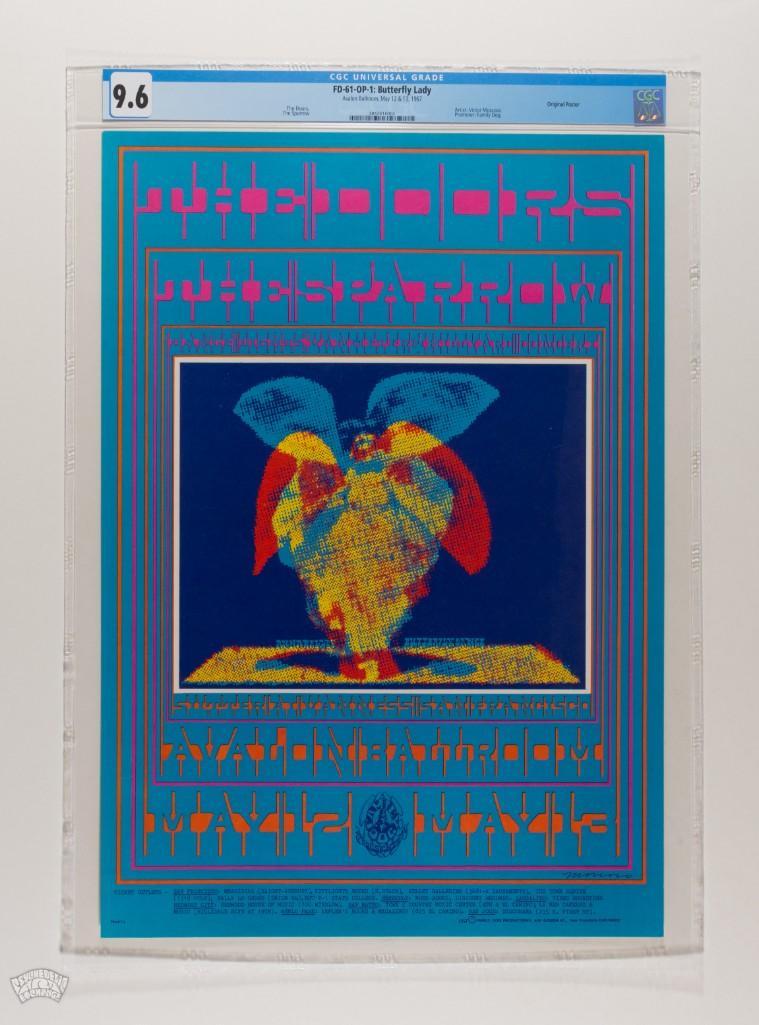 1967 FD-61 The Doors Eric King Authenticated Poster 9.6 (1 of 2)