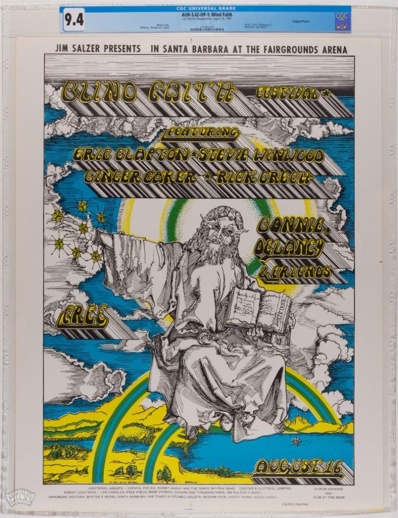 1969 AOR-3.42 Blind Faith Earl Warren Poster 9.4 (1 of 2)