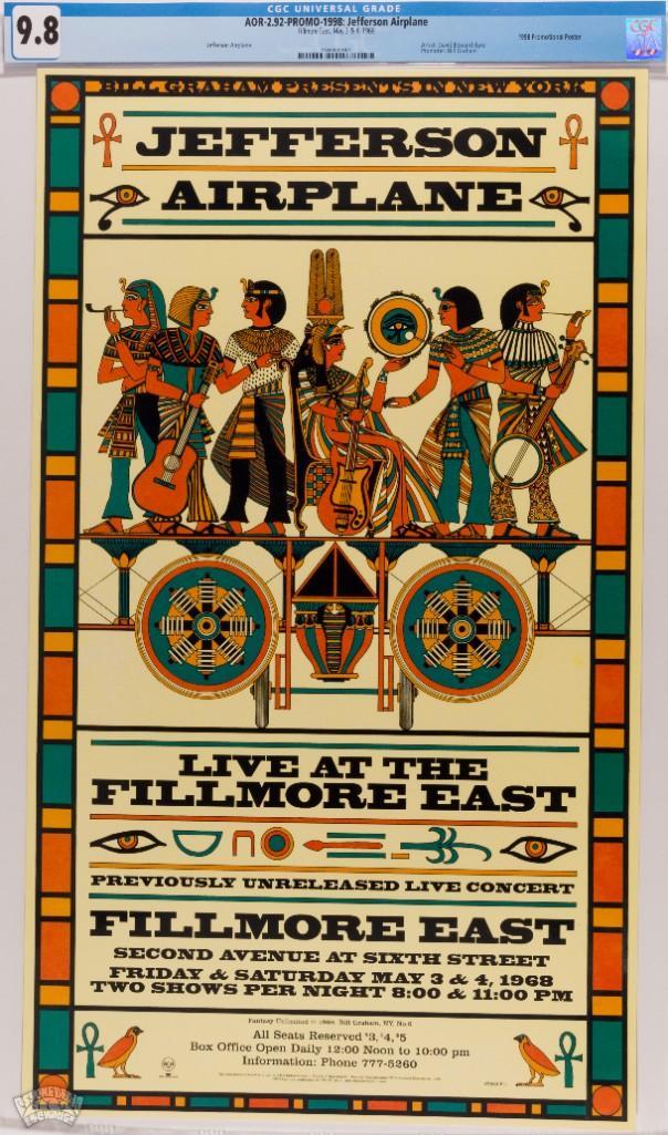 1998 AOR-2.92 Jefferson Airplane FE Promo Poster 9.8 (1 of 1)