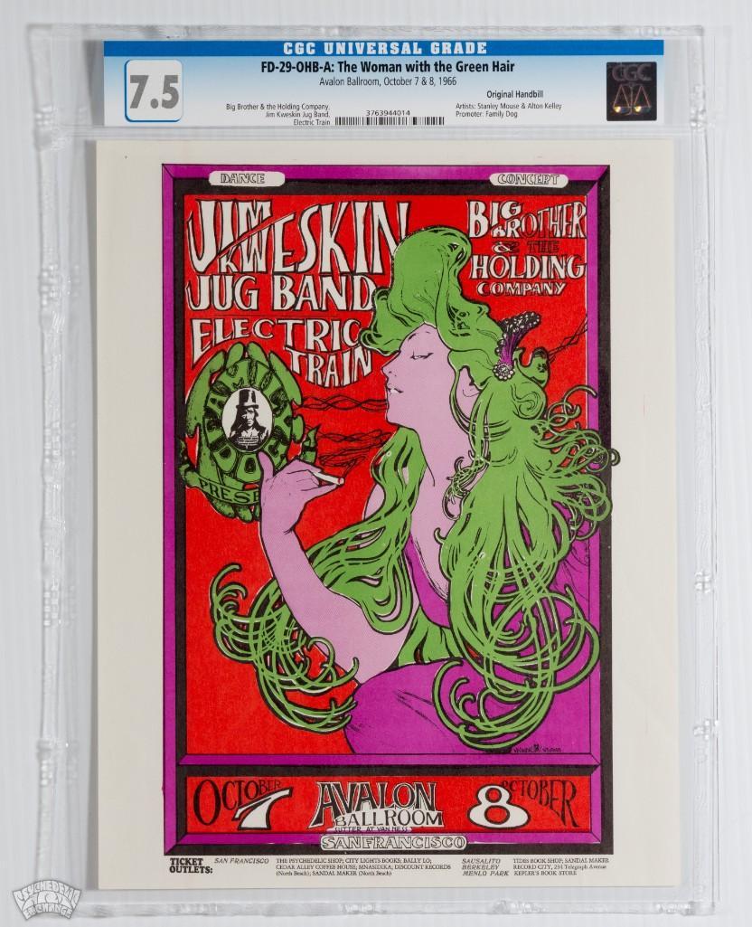 1966 FD-29 Big Brother Avalon Handbill 7.5 (1 of 1)