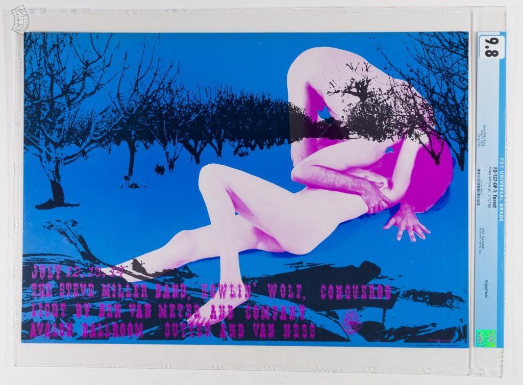 1968 FD-127 Steve Miller Band Avalon Poster 9.8 (1 of 2)