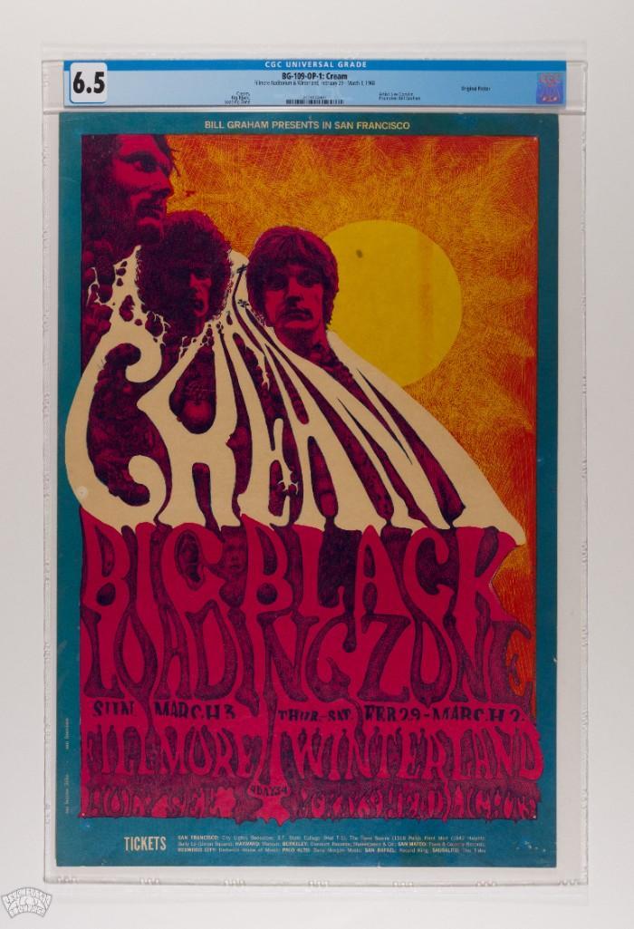 1968 BG-109 Cream Winterland Poster 6.5 (1 of 2)