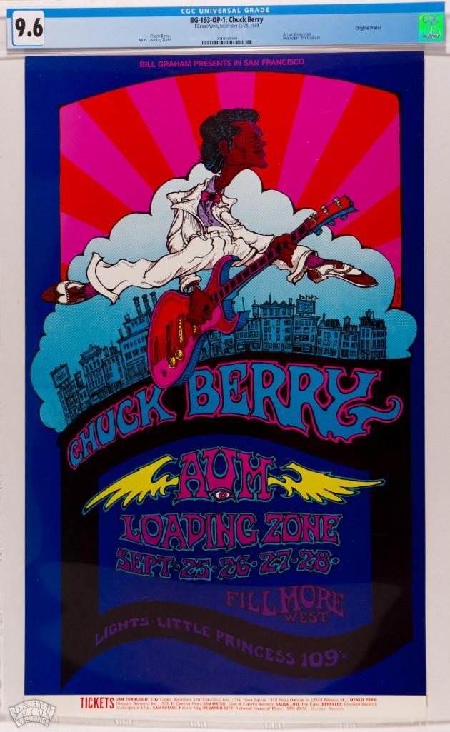 1969 BG-193 Chuck Berry Fillmore West Poster 9.6 (1 of 1)
