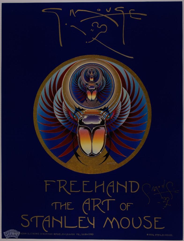 1992 Stanley Mouse Freehand Book Promo Signed Poster (1 of 1)