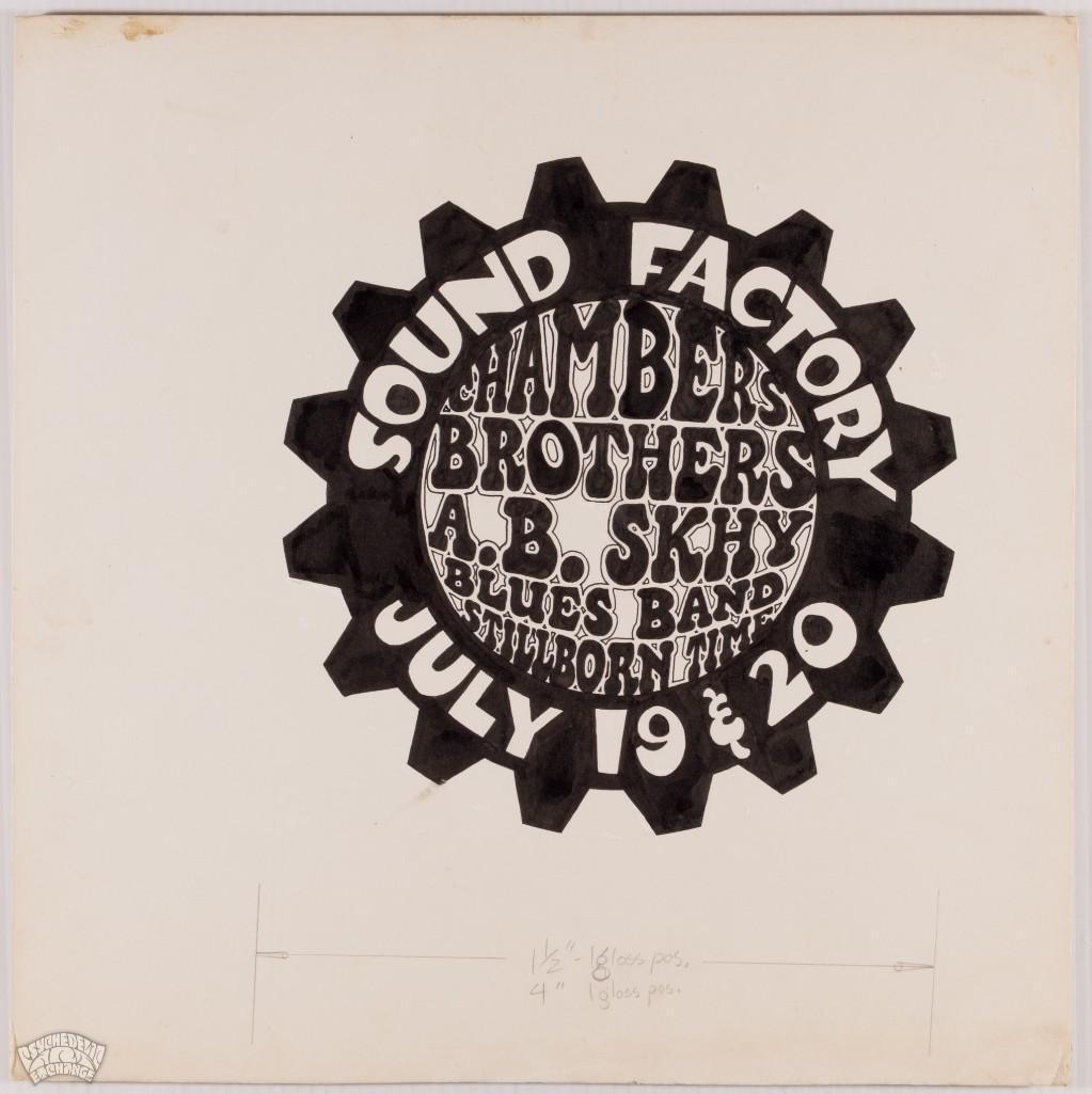 1968 Tad Hunter Chambers Bro Sound Factory Original Art (1 of 1)