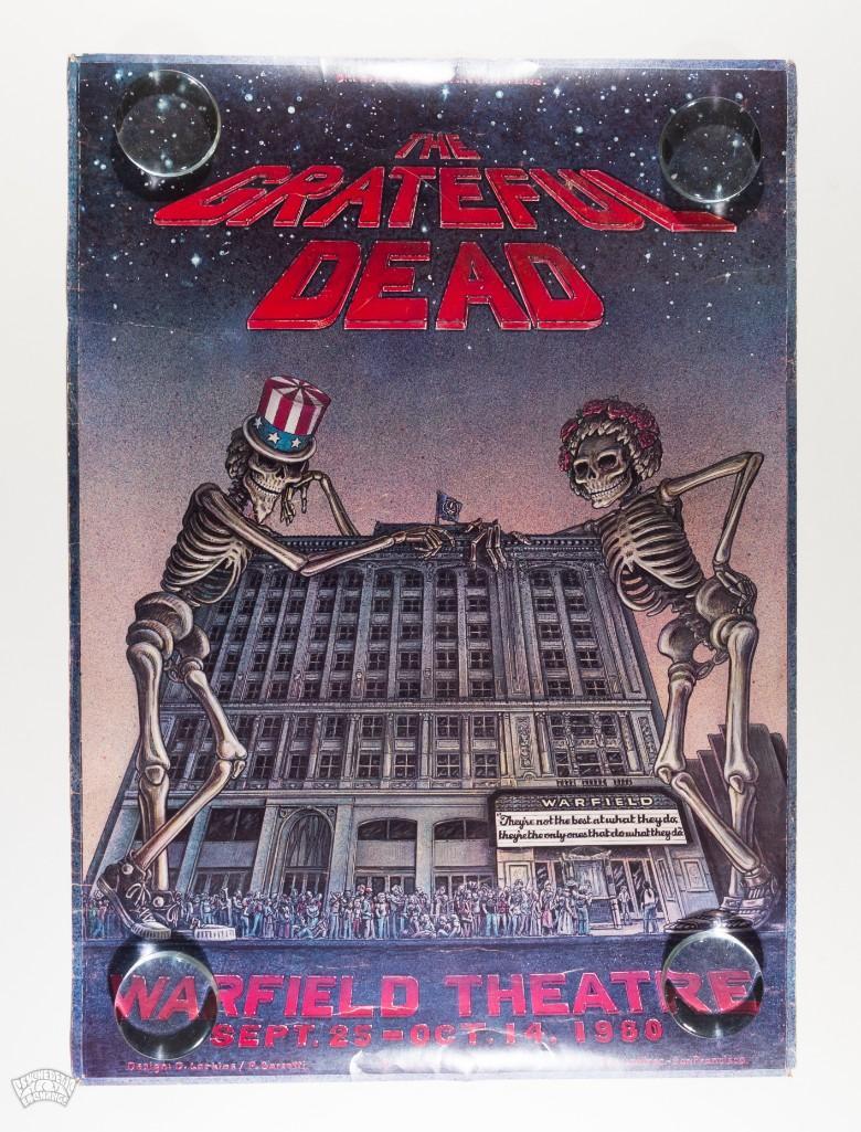 1980 Grateful Dead Warfield Theater Poster (1 of 1)