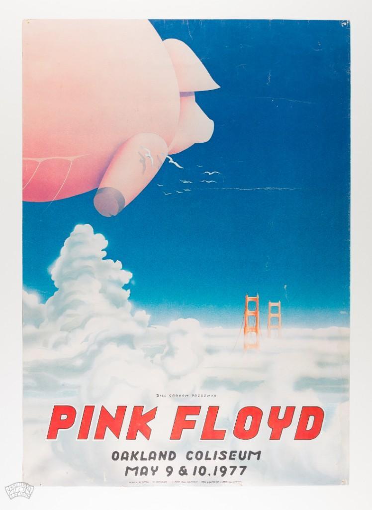 1977 AOR-4.47 Pink Floyd Oakland Coliseum Poster (1 of 1)