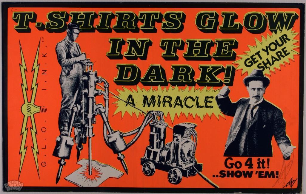 Alton Kelley T-Shirts Glow In the Dark Signed Poster (1 of 1)