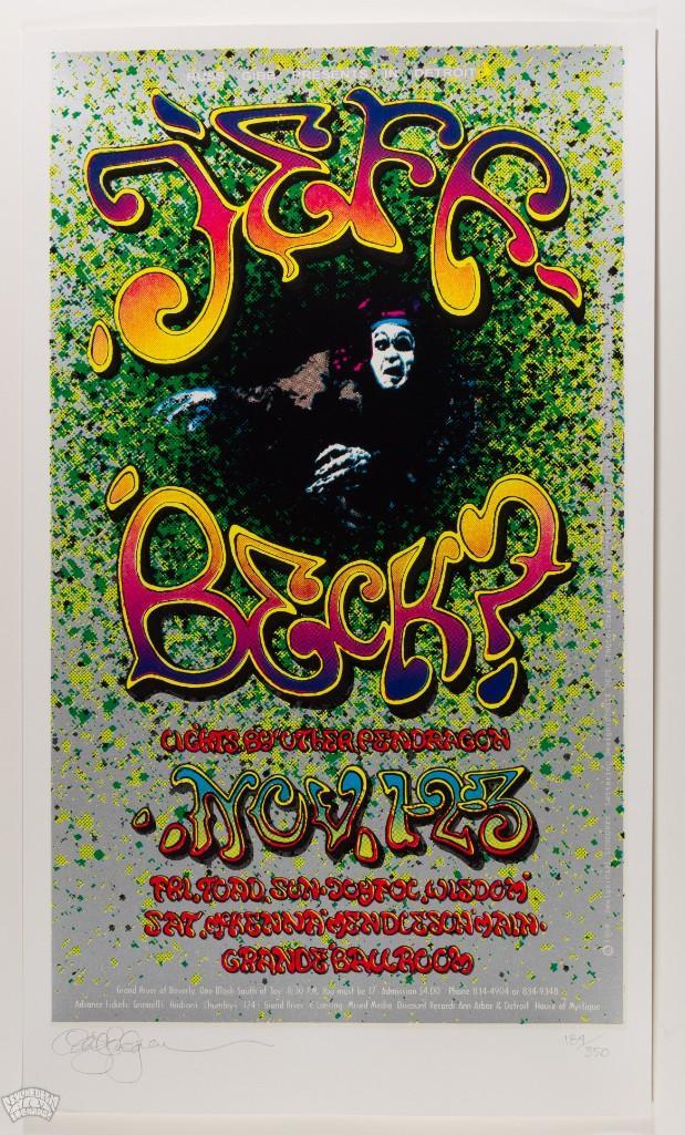 1994 AOR-3.155 Jeff Beck Grande Signed LE Poster (1 of 2)