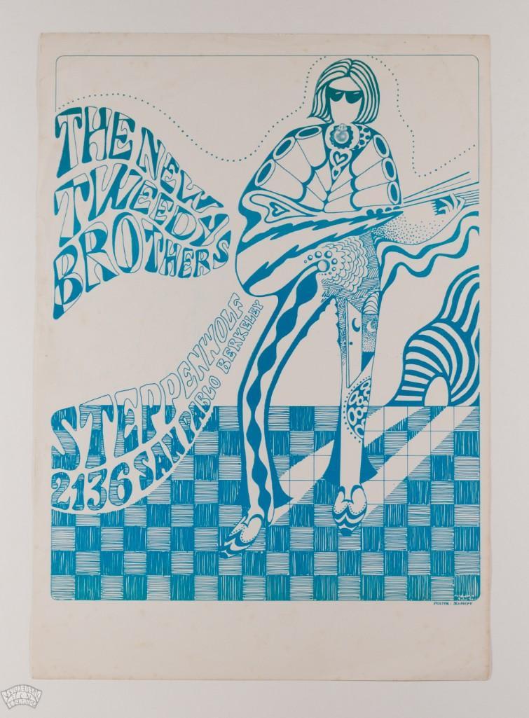 1966 New Tweedy Brothers Steppenwolf Berkeley Poster (1 of 2)