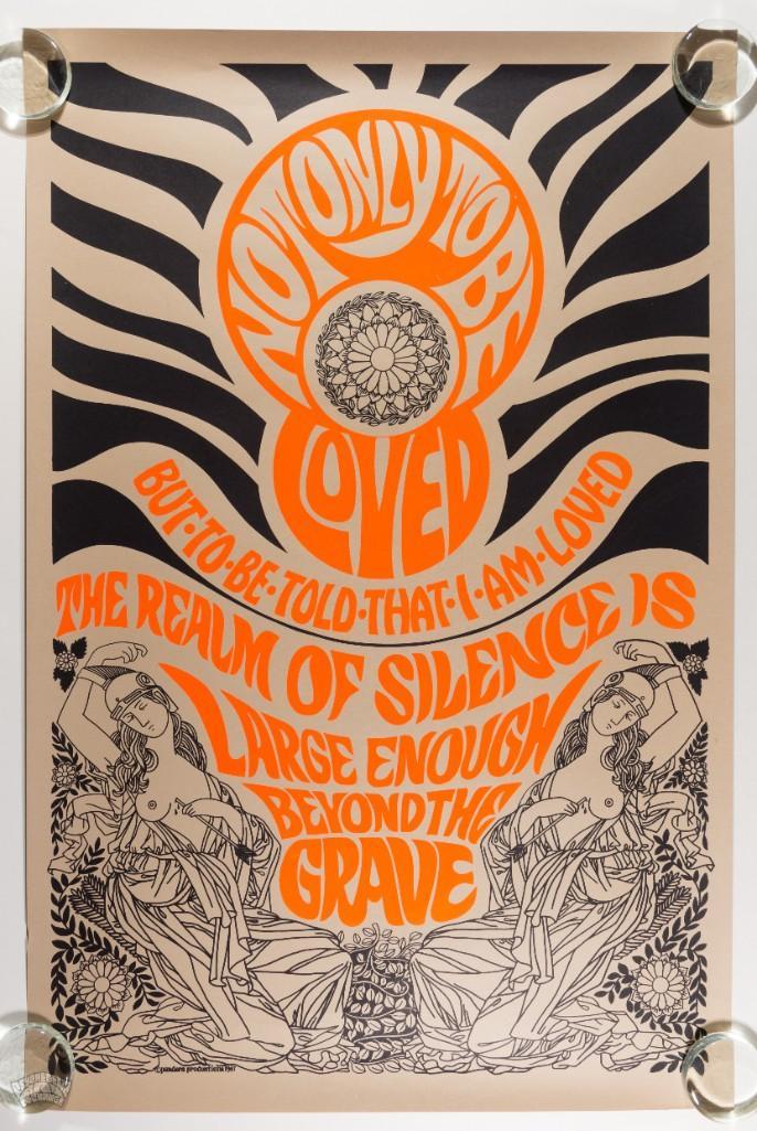 1967 Not Only To Be Loved Blacklight Pandora Poster (1 of 2)