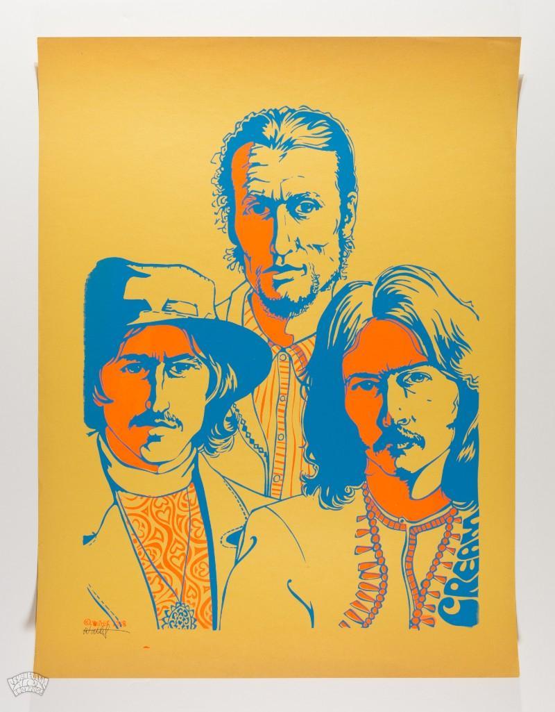 1968 Cream Blacklight Carolyn Wittlif Signed Poster (1 of 2)