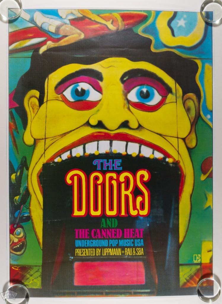 1968 The Doors Canned Heat Gunther Kieser RP Poster (1 of 2)