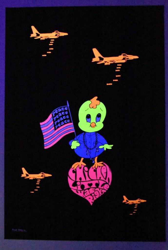 1969 Chicken Little Was Right Blacklight Poster (1 of 2)