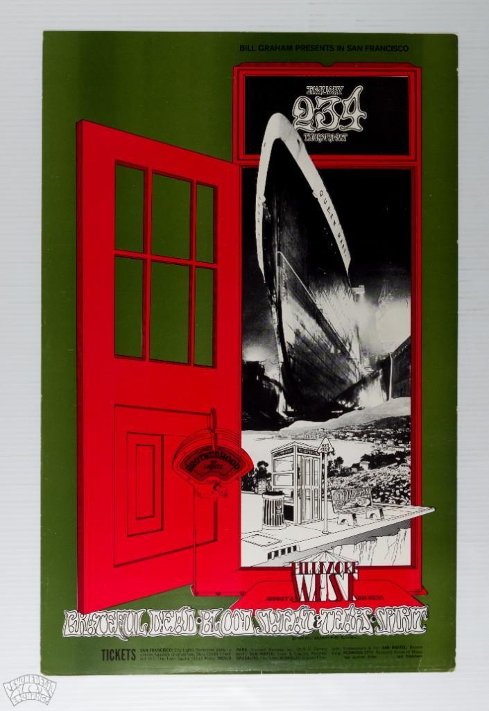 1969 BG-154 Grateful Dead Fillmore West Poster (1 of 1)