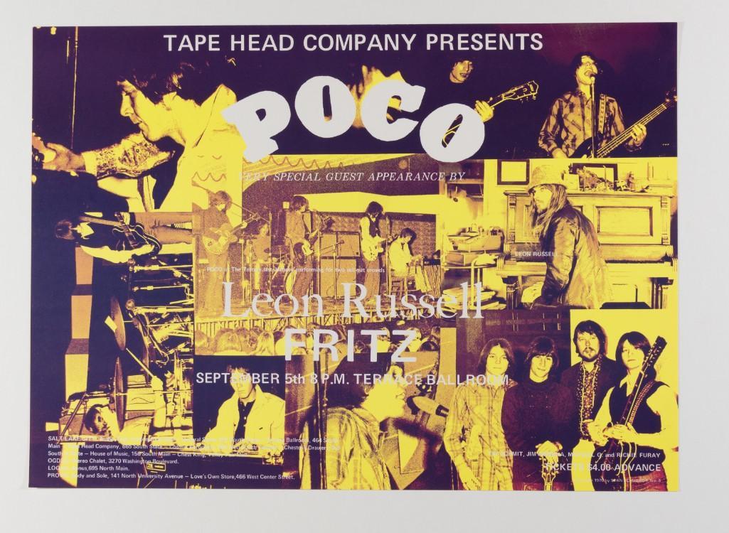 1970 Poco Leon Russell Terrace Ballroom Poster (1 of 2)
