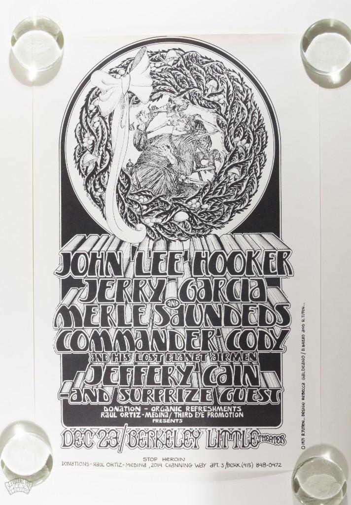1971 Jerry Garcia Merl Saunders Berkeley Poster (1 of 2)