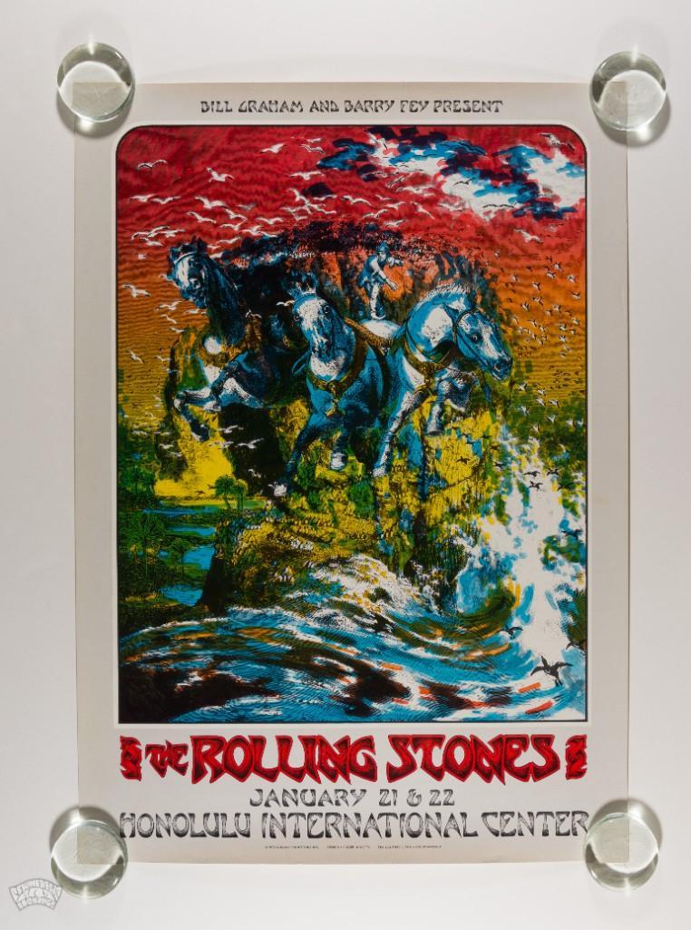 1973 AOR-4.147 Rolling Stones Honolulu Poster (1 of 2)