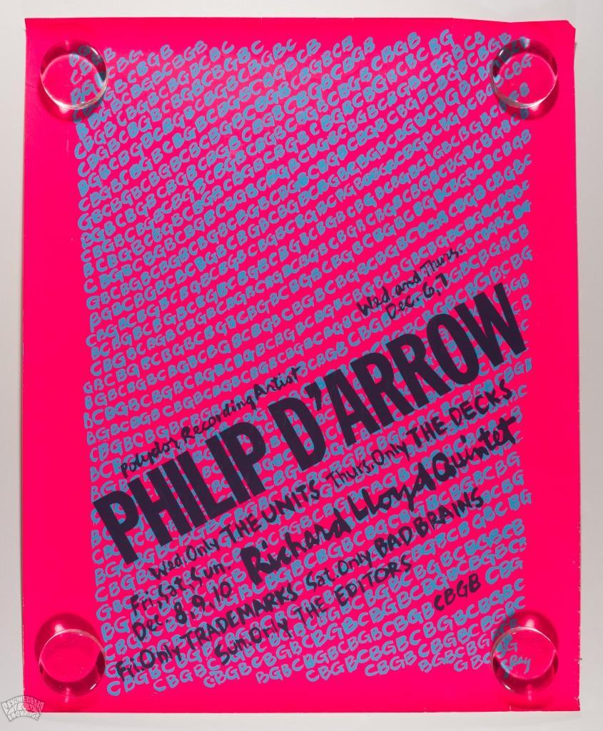 1978 Richard Lloyd & Philip D'Arrow CBGB Poster (1 of 2)