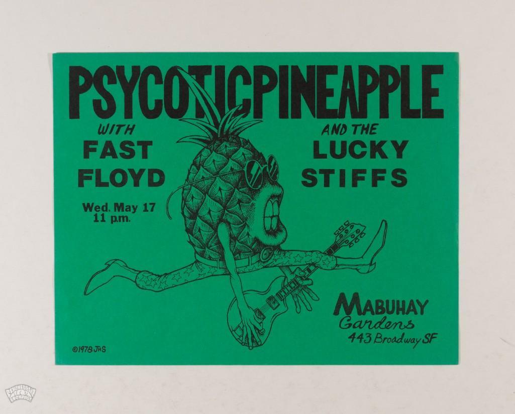 1978 Psycotic Pineapple Mabuhay Gardens Handbill (1 of 2)