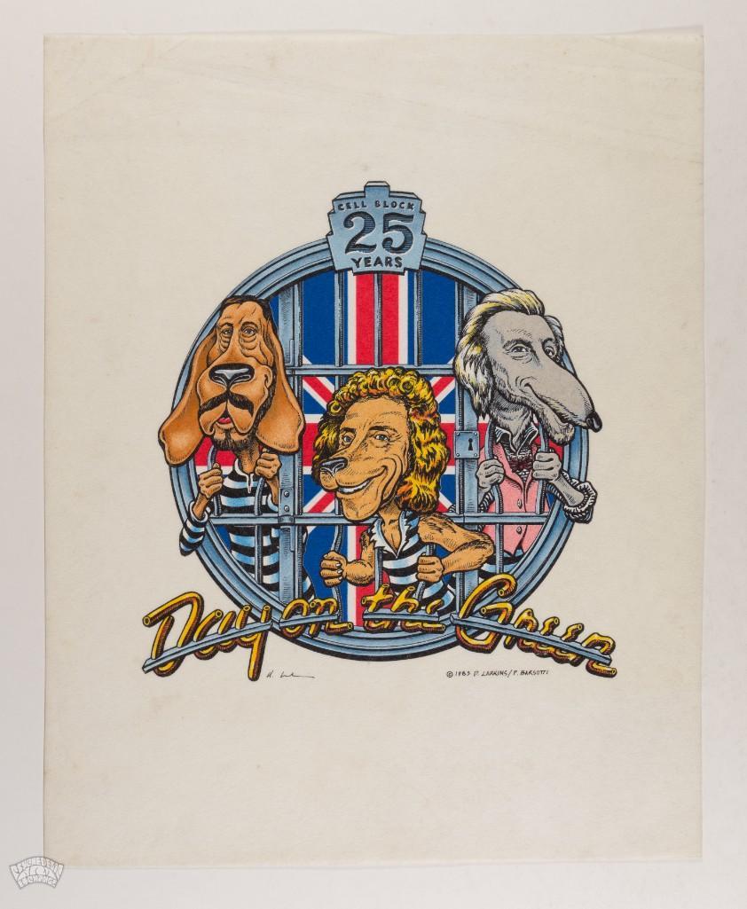 1989 The Who Day on the Green 25th Anniversary Pellon: We are pleased to present this pellon from 1989, created for The Day on the Green event. The Day on the Green was a reoccurring event hosted by Bill Graham at The Oakland Coliseum Stadium and featured