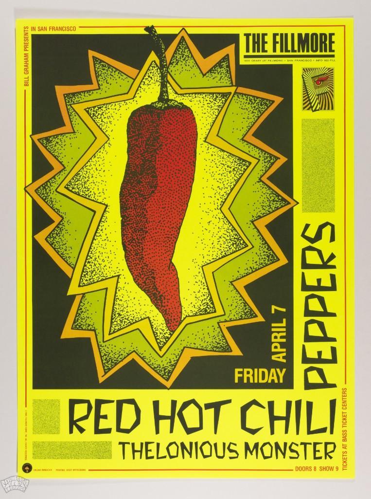 1989 NF-87 Red Hot Chili Peppers Filllmore Poster (1 of 2)