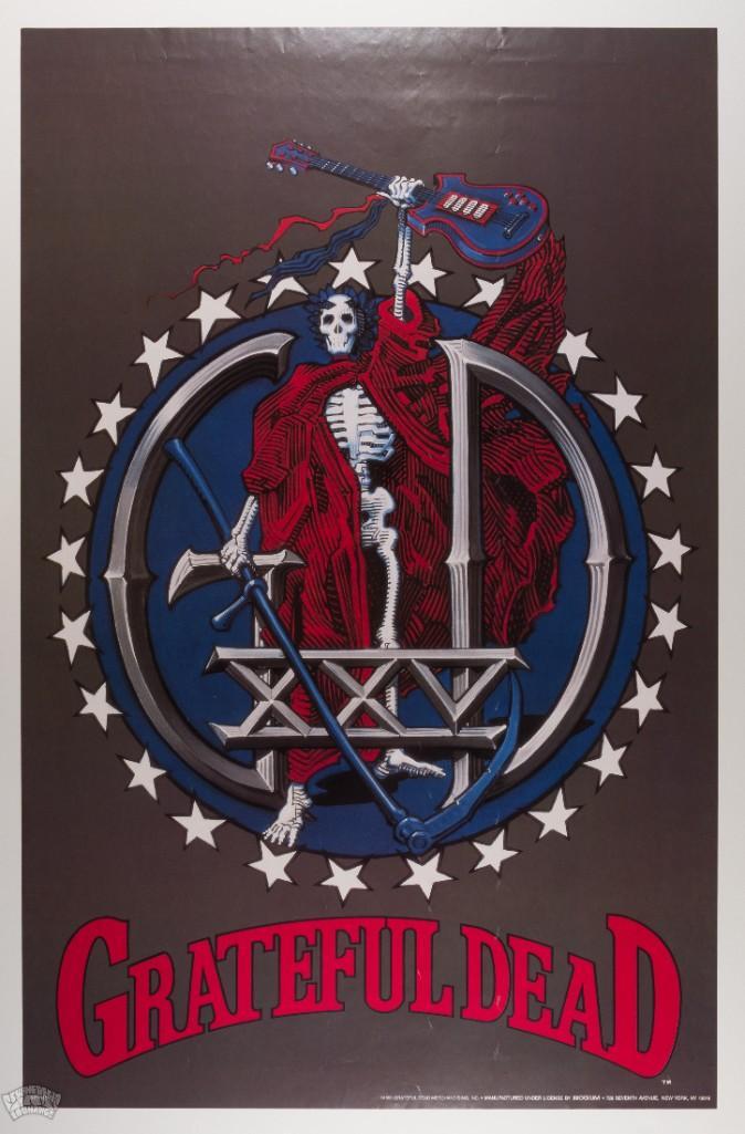 1985 Griffin Grateful Dead Twenty Years So Far Poster 1985 Griffin Grateful Dead Twenty Years So Far Poster