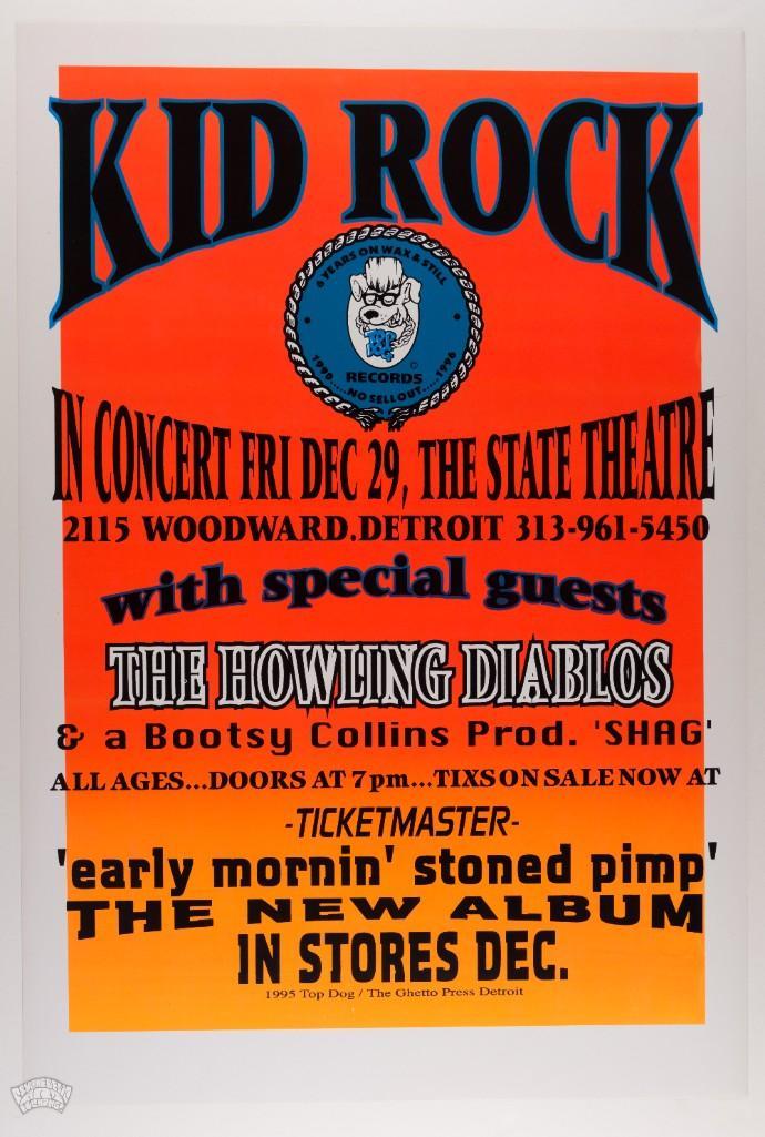 1995 Kid Rock The State Theatre Poster (1 of 2)