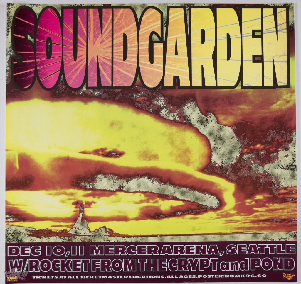 1996 Soundgarden Seattle Kozik Signed Poster (1 of 2)