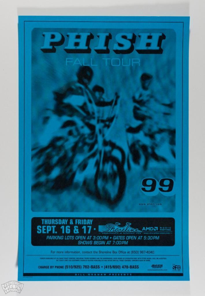 1999 Phish Shoreline Amphitheater Poster (1 of 1)