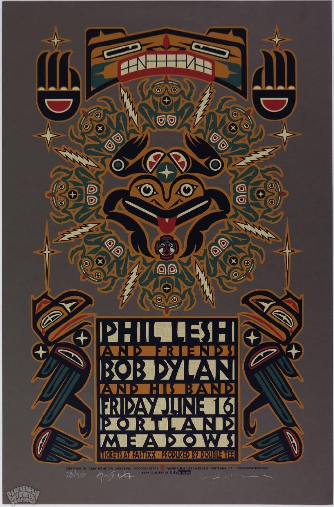 2000 Phil Lesh Bob Dylan Portland Signed 2x LE Poster (1 of 1)
